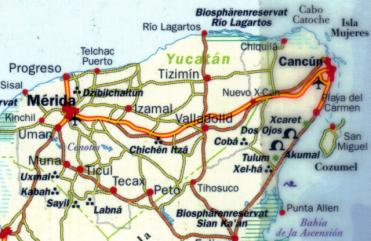 Karte von Yucatan [karteyucantan_g.jpg  25 kByte]